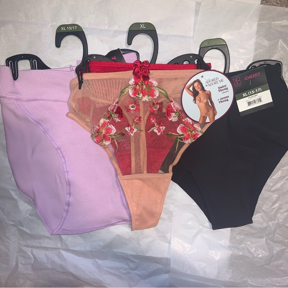 NWT 4 pairs of panties women XL